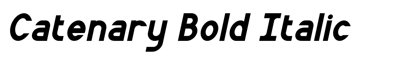 Catenary Bold Italic